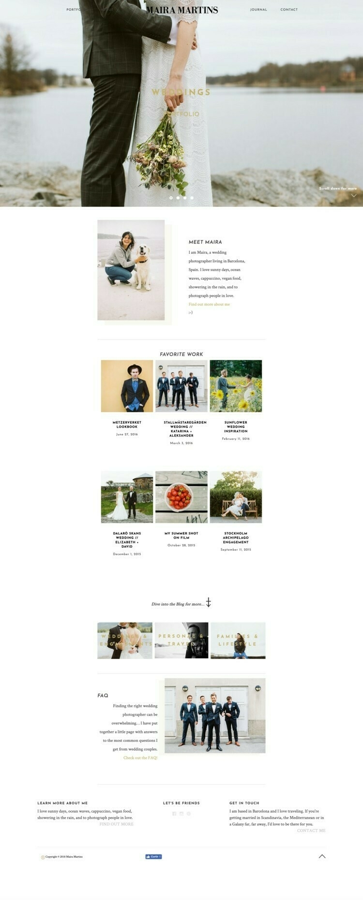 My wedding photography portfolio site